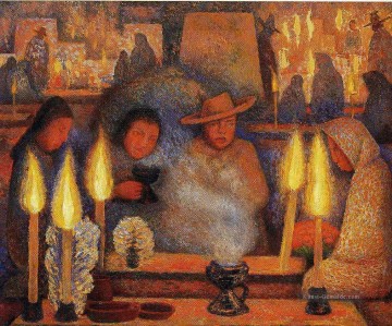 Diego Rivera Werke - der Tag des Todes 1944 Kommunismus Diego Rivera